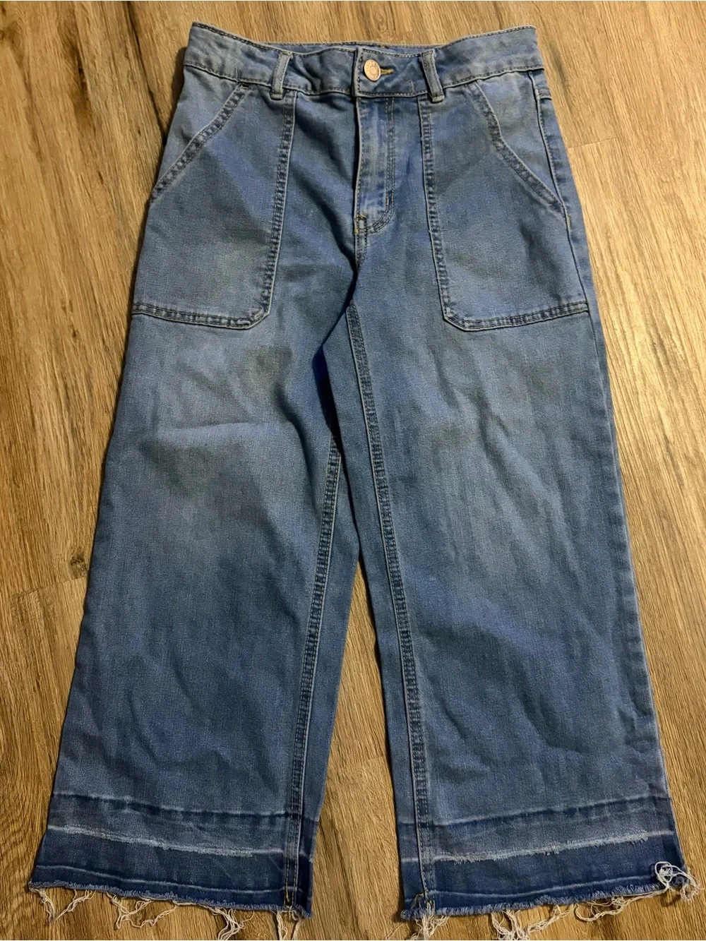 Cato (Charlotte) - Wide Leg Denim Jeans - Size 12